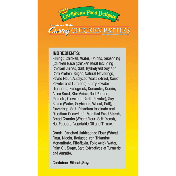 10 Pack Curry Chicken Ingredients