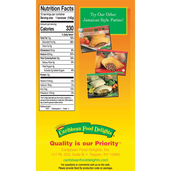 10 Pack Curry Chicken Nutrition Facts