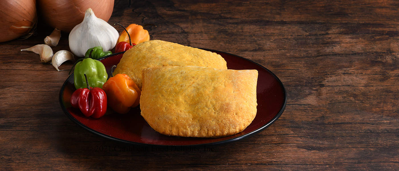 Caribbean Food Delights-Jamaican Style Spicy Beef Patties-10 oz., 2 - 5 oz.  Individually Wrapped Frozen Patties