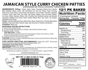 curry chicken patties 12 single pack labels 4x5 2022