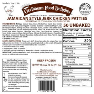 jerk chicken 50 unbaked labels
