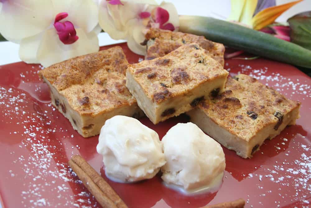 rum raisin bread pudding